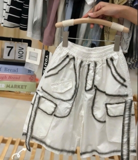 Short kaki trắng viền 8101
