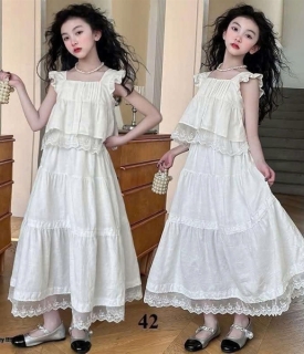 SÉT ÁO VÁY TRẮNG BABYDOLL 120-170
